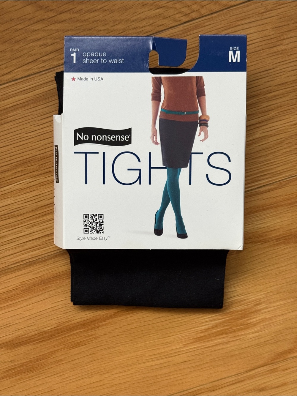 No Nonsense Black Tights - size medium